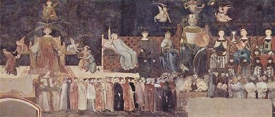 Allegoria del Buon Governo, 1337-1340, 770 cm., Sala della Pace, Palazzo Pubblico, Siena